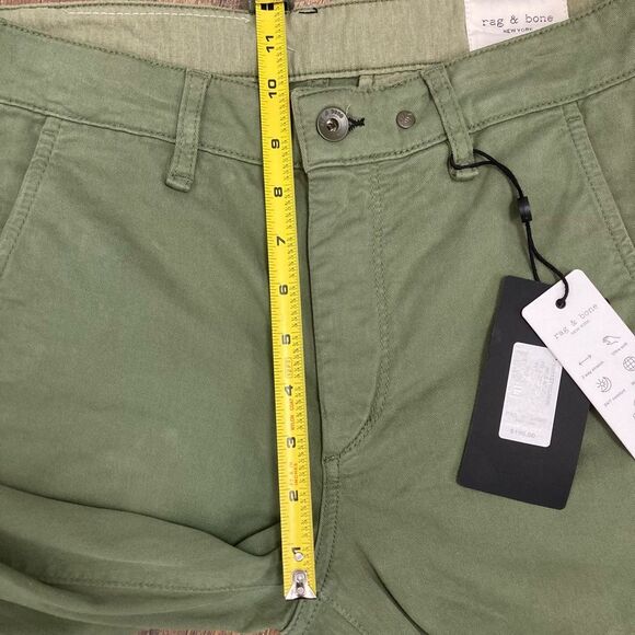 NWT Rag & Bone Men’s Fit 2 Stretch Twill Chino Mid Rise Pants in Pale Army sz 28 - Picture 8 of 9